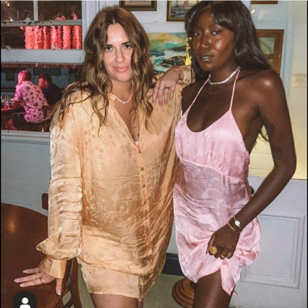 Spell Designs Verona Slip Mini Dress 90s Pink M
